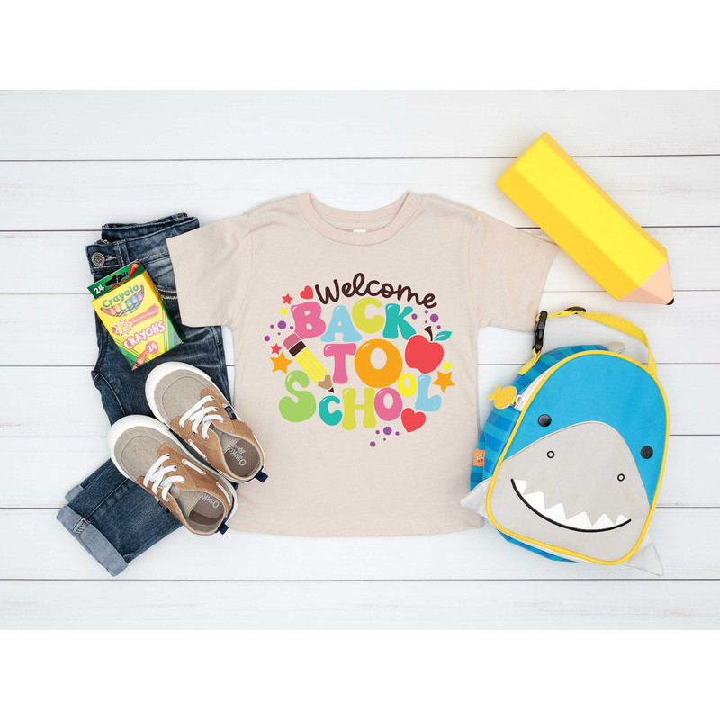 Welcome Back to School Shirt, First Day of School Shirt, Teacher Gift Kindergarten Teacher, Kids Back To School , Happy First Day of School - 4.jpg
