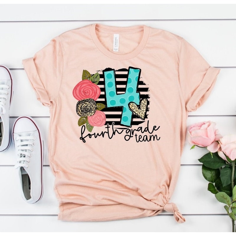 4th Grade Team Back To School Fourth Grade Teacher Novelty T-Shirt - 1.jpg