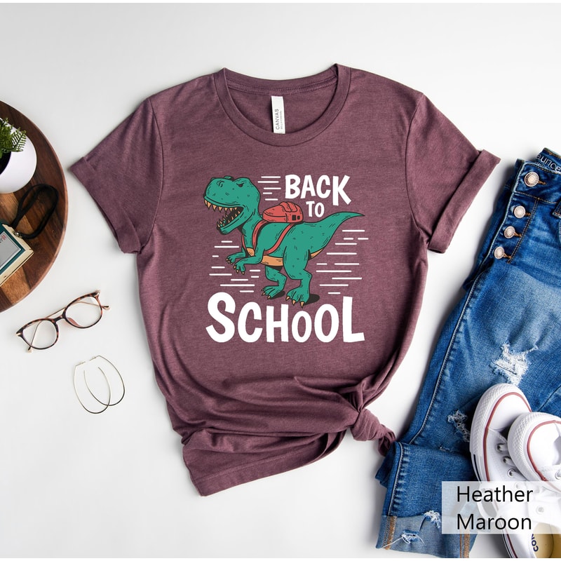 Back To School Shirt, Dinosaur Shirt, Boy Saurus Shirt, Girl Saurus Shirt, Dinosaur School Shirt, Kids Back To School Shirt, Teacher Shirt - 3.jpg