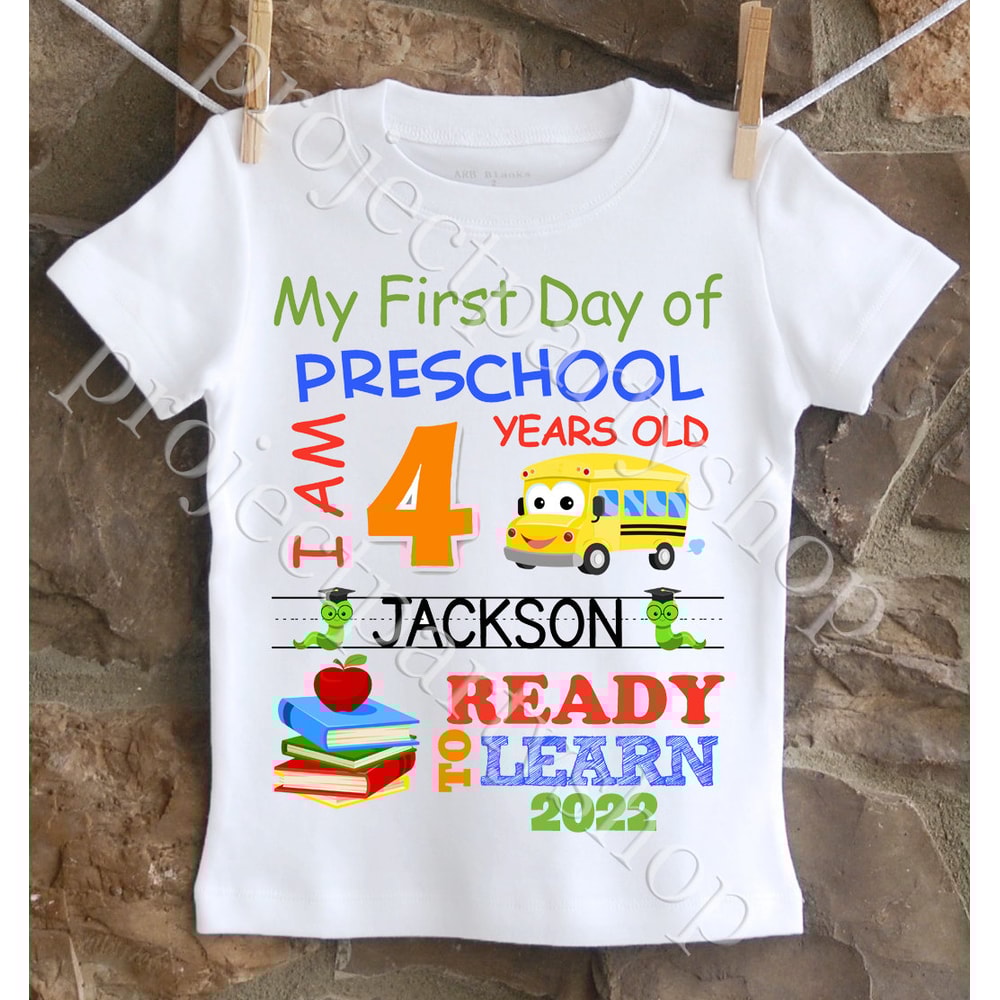 First Day of Preschool Shirt, First Day of School Shirt, First Day of Preschool Shirt, Boys First Day of Kindergarten Shirt, Boys School - 1.jpg