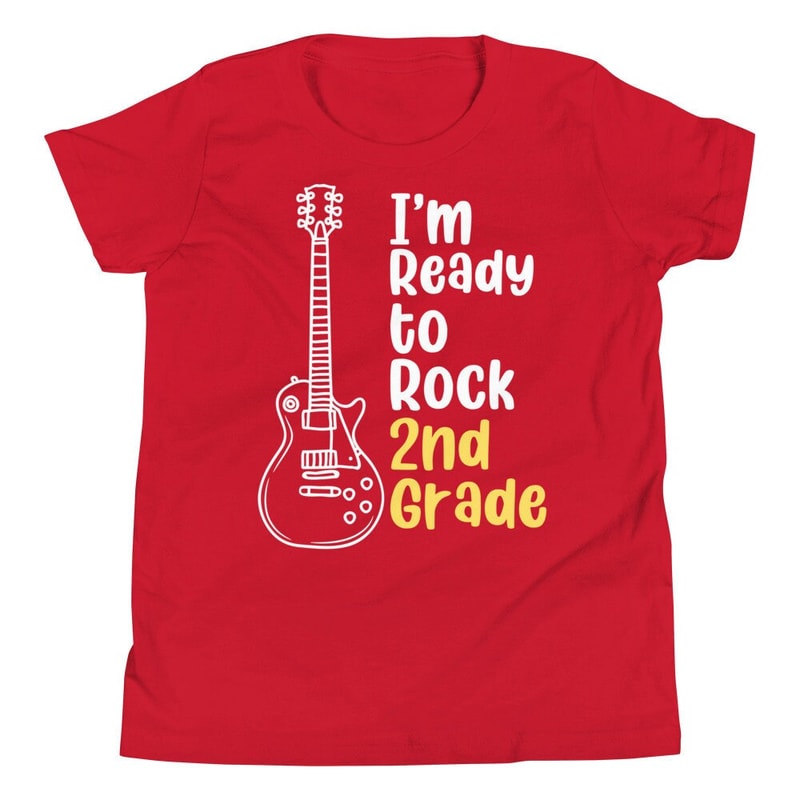 Im Ready to Rock 2nd Grade Back to School Youth T-Shirt for Kids - 3.jpg