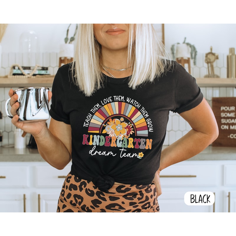 Kindergarten Crew Shirt, Retro Kinder Squad, Gift For Teachers, Teacher Team Shirts, Matching Team Shirts, Unisex Shirt, Back to School tee - 10.jpg