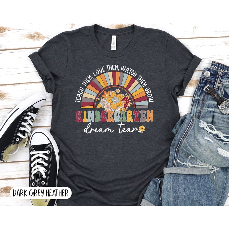 Kindergarten Crew Shirt, Retro Kinder Squad, Gift For Teachers, Teacher Team Shirts, Matching Team Shirts, Unisex Shirt, Back to School tee - 9.jpg