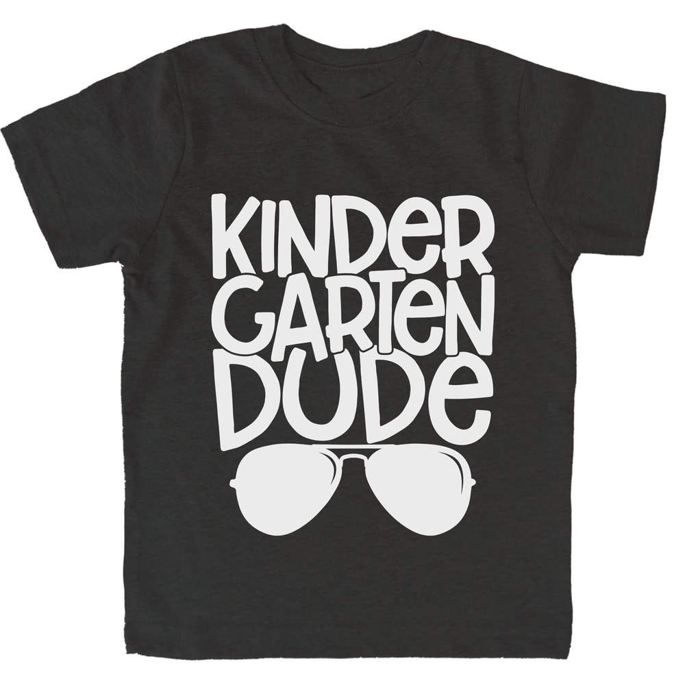 Kindergarten Dude Sunglasses Boy Shirt, Back to School Kinder Toddler Tees, First Day Kids Outfit - 3.jpg