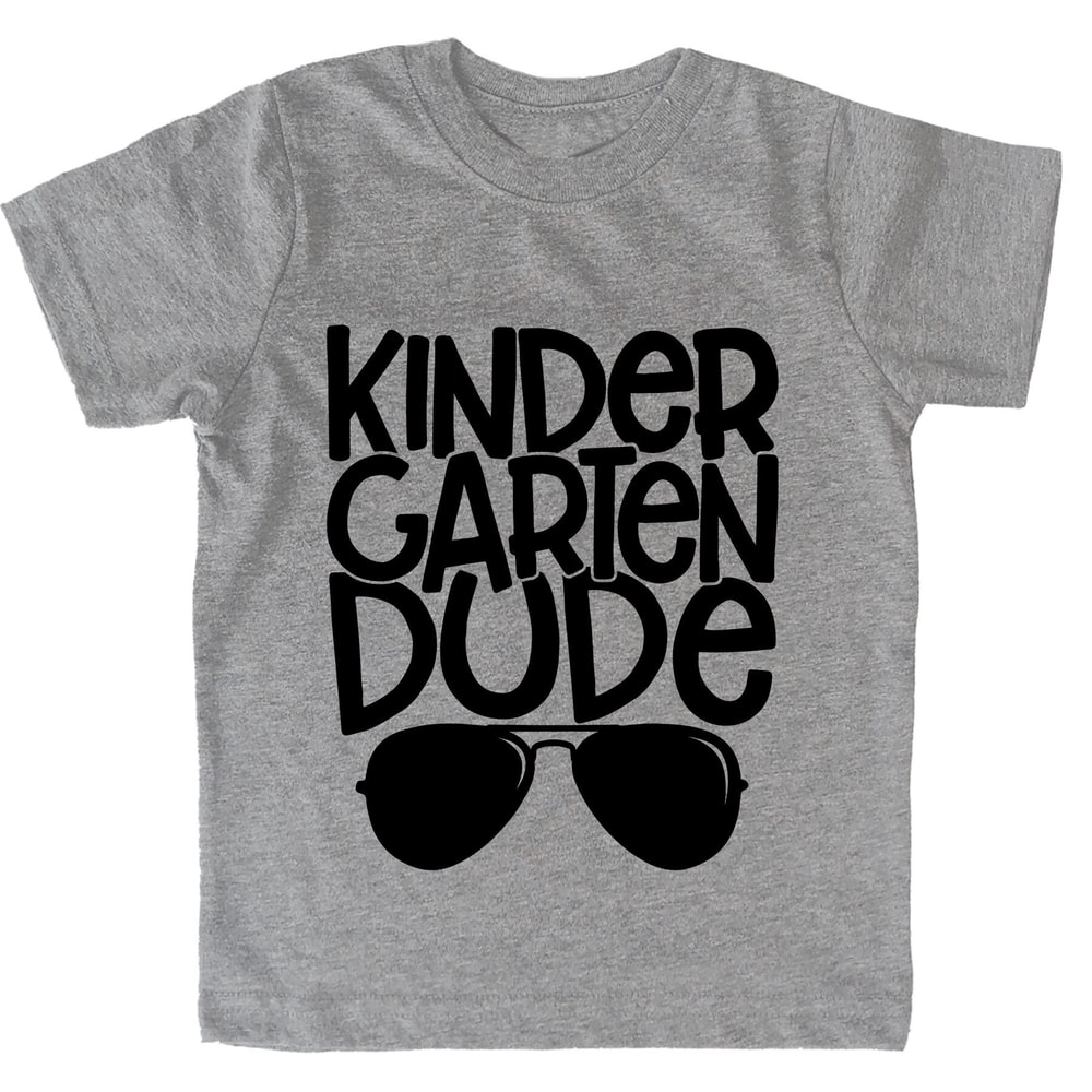 Kindergarten Dude Sunglasses Boy Shirt, Back to School Kinder Toddler Tees, First Day Kids Outfit - 4.jpg