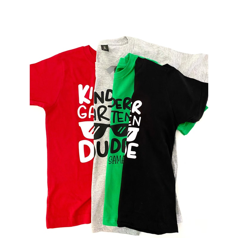 Kindergarten Dude, Boys Kindergarten Shirt, Boys Back to School Shirt, First Day of Kindergarten Shirt, Personalized - 6.jpg