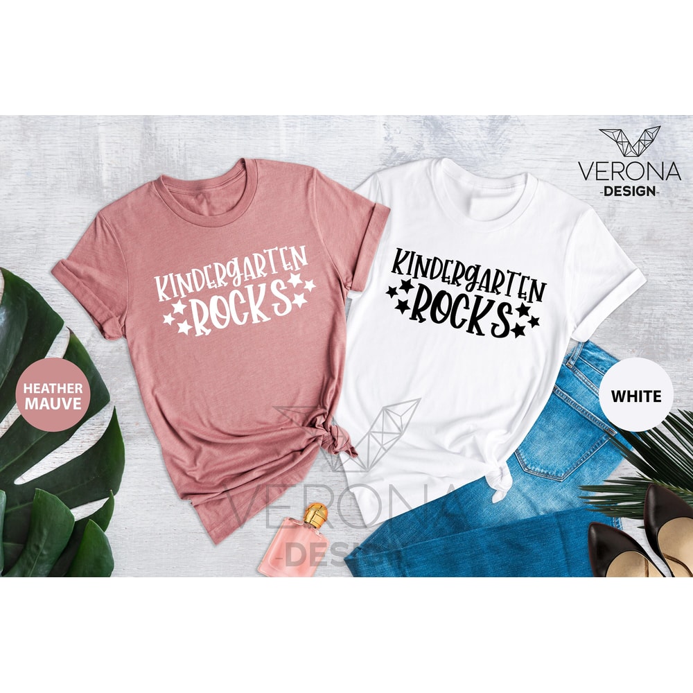 Kindergarten Rocks Shirt, Kindergarten Teacher Tee, T-shirt For Kindergarten Teacher, Kindergarten Teacher Gift, Teacher's Day Shirt - 7.jpg