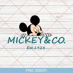 retro mickey and co png 300dpi, disney floral png, mickey and friends png, mickey and co 1928 png, disney trip png