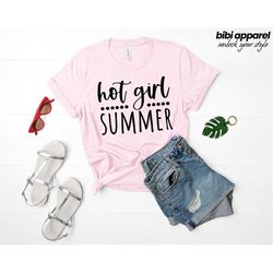 hot girl summer shirt, cute tee, cute shirt for her, gift for mom, boho shirt, cute summer shirt, hot girl summer