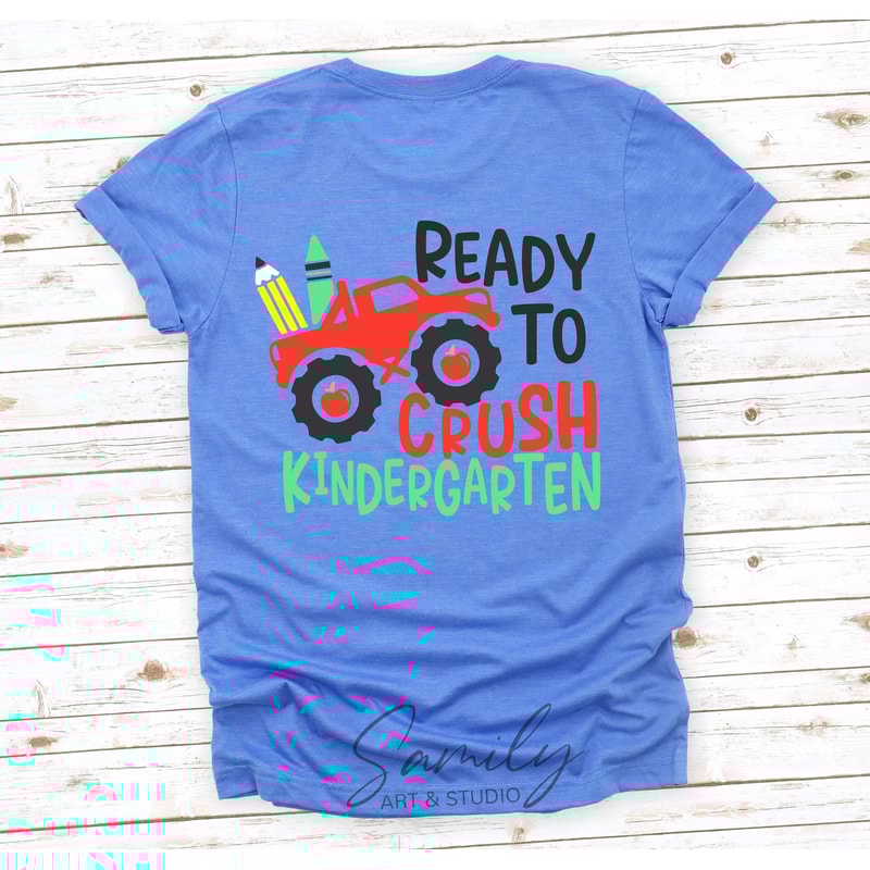 Ready to Crush Kindergarten Svg, 1st Day of School Cut File For Cricut and Silhouette - 3.jpg