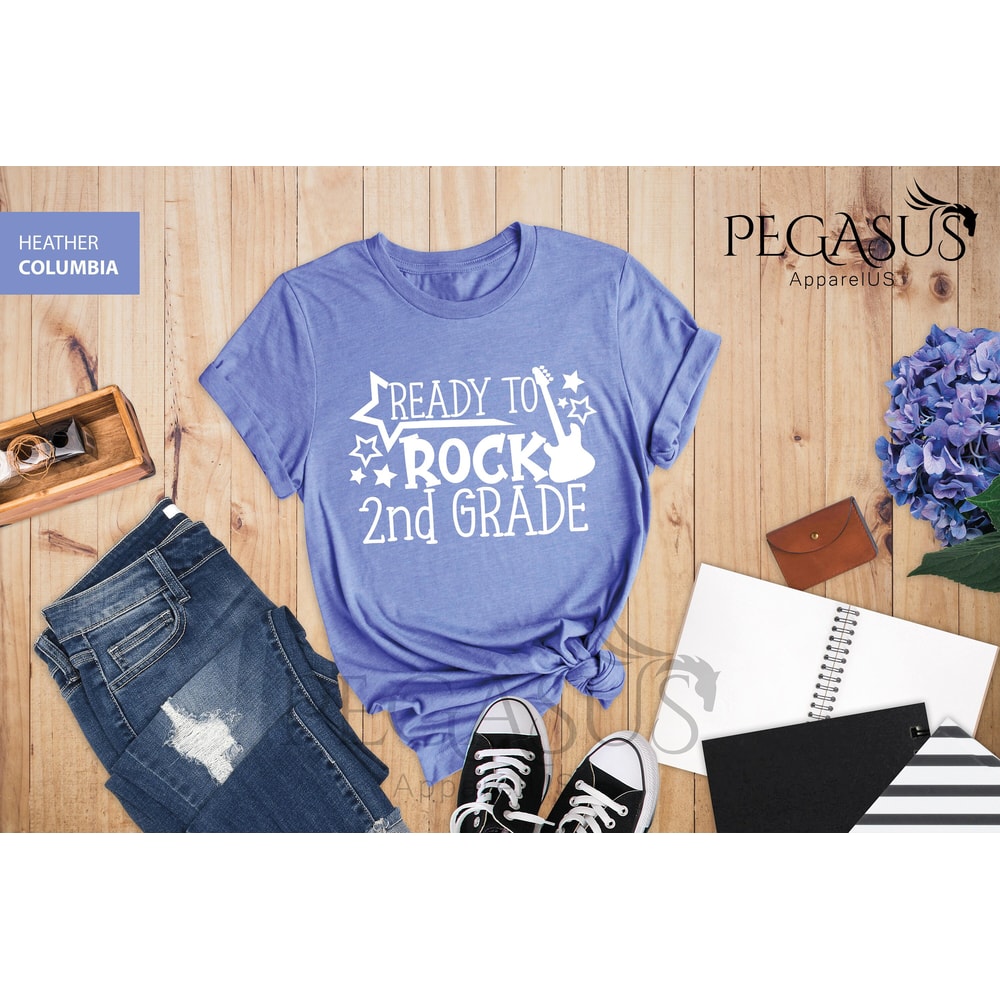 Ready To Rock 2nd Grade Shirt, Back To School T-Shirt, School Group Shirts, Second Grade Shirt, First Day Of School Shirt - 4.jpg
