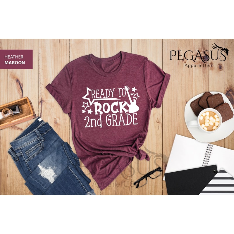 Ready To Rock 2nd Grade Shirt, Back To School T-Shirt, School Group Shirts, Second Grade Shirt, First Day Of School Shirt - 5.jpg