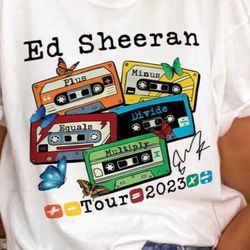 ed sheeran cassette shirt, mathematics america tour shirt, country music shirt, ed sheeran shirt, sheerious gift