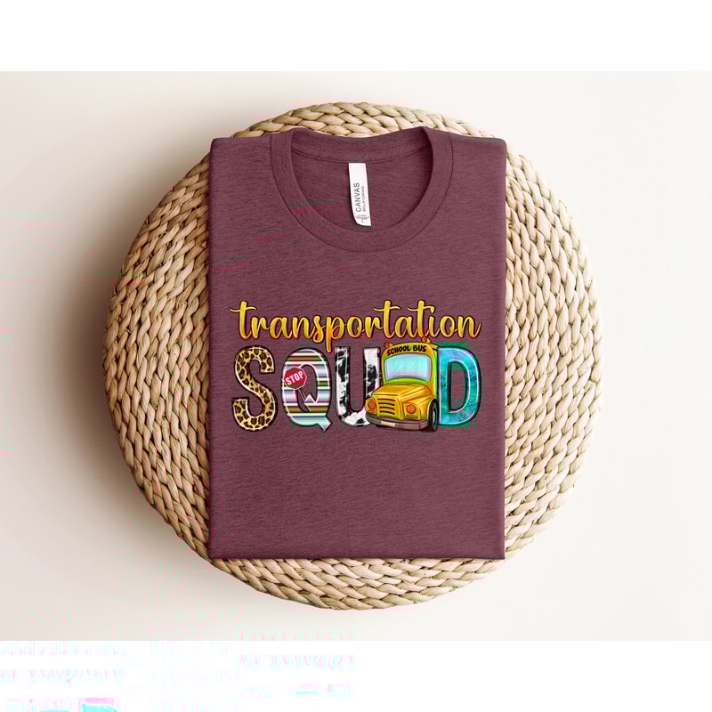 Transportation Squad Shirt, Transportation T-shirt, School Shirt, School Gifts, Bus Shirt, School Bus T-Shirt, Bus Driver Shirt, Student Tee - 4.jpg