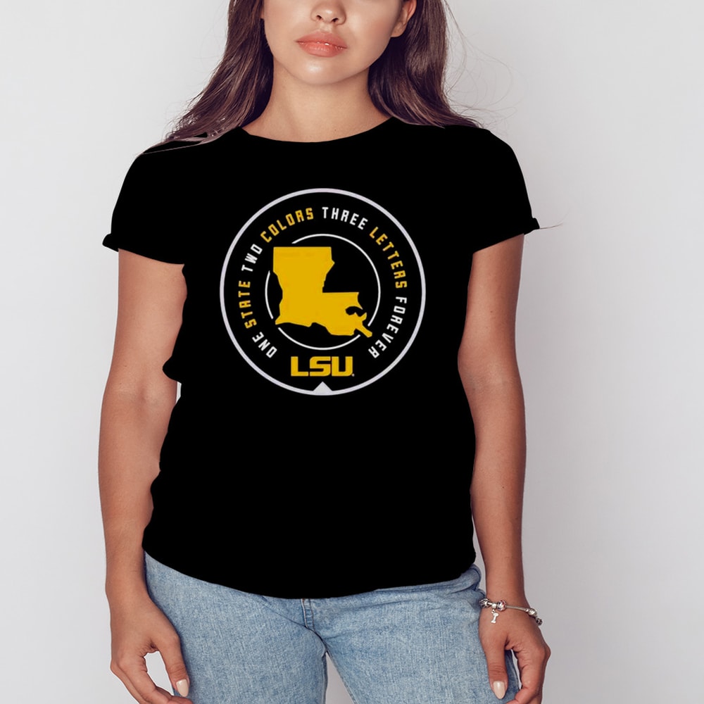 One State Colors Three Letters Forever Lsu T-shirt, Shirt For Men Women, Graphic Design, Unisex Shirt