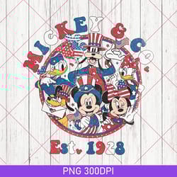 disney 4th of july png, disney america png, patriotic png, disney trip png, usa flag png, disney mickey and friends png