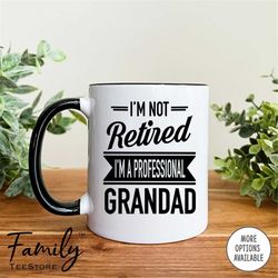 i'm not retired i'm a professional grandad coffee mug grandad father's day gift  grandad mug