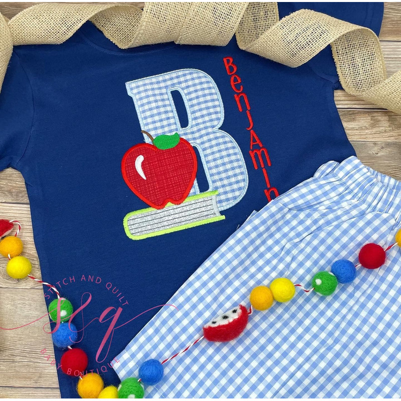Back to School Boys, Kids Back to School Shirt, Boys First Day of School short set, Preschool Shirt, School picture shirt - 4.jpg