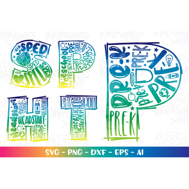 Back to school bundle pack svg Kindergarten Pre-K 1st to 12th grade color kids girl boy iron on cut file download color sublimation - 6.jpg