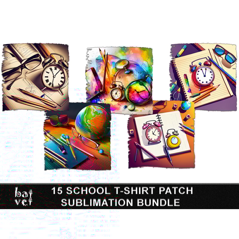 Back To School T-Shirt Design Bundle School TShirt Print Rainbow School Shirt Print Design School TShirt Sublimation Background - 3.jpg