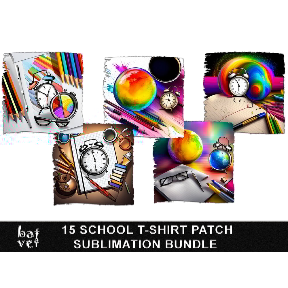 Back To School T-Shirt Design Bundle School TShirt Print Rainbow School Shirt Print Design School TShirt Sublimation Background - 4.jpg