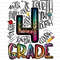 Back to school, Fourth Grade Leopard Clipart,  PNG file for sublimation, First Day of School, Printable,4th grade printable,4th of grade png - 1.jpg