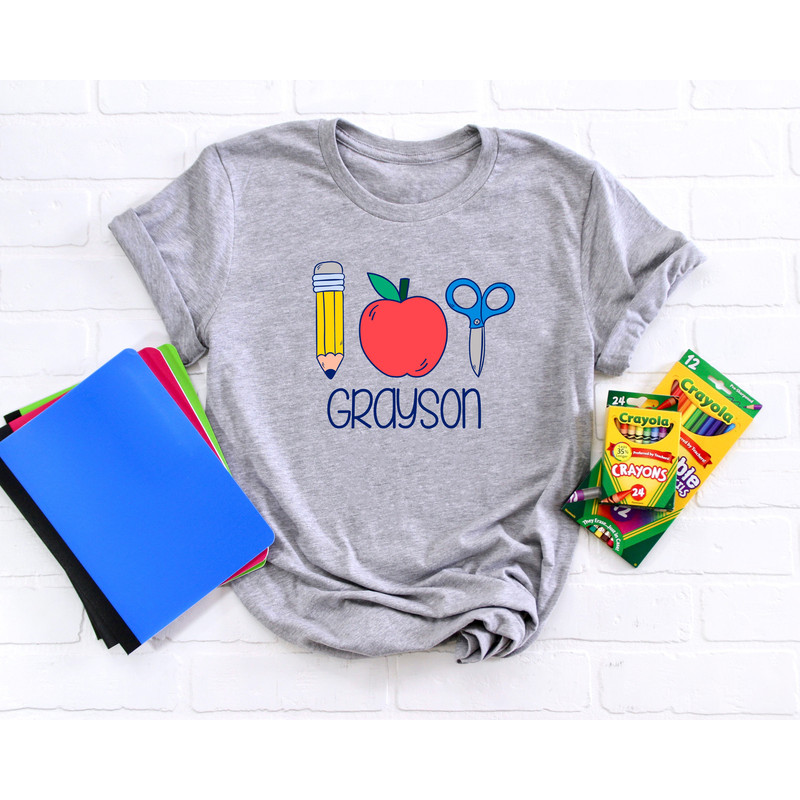 Boys back to school shirt, personalized back to school shirt for boys, boys prek shirt, kindergarten first day of school - 1.jpg
