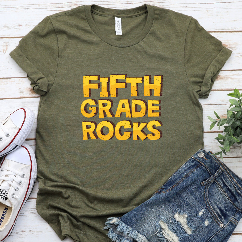Hello Fifth Grade Shirt  Back to School Tshirt, Gift for Teacher, Teacher Gift, Teacher Appreciation, Teacher Shirt, 5th Grade Teacher - 4.jpg