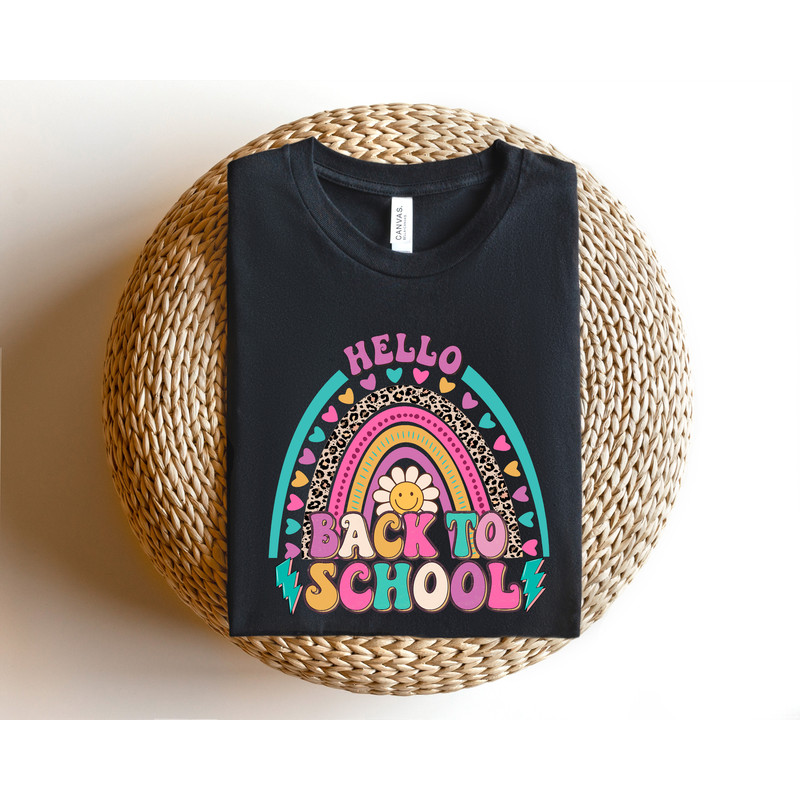 Hello Back To School Shirt, Teacher Shirt, First Day Of School Shirt, Back To School Shirt, Teacher Tee, Teacher Apparel, Hello School Tee - 5.jpg
