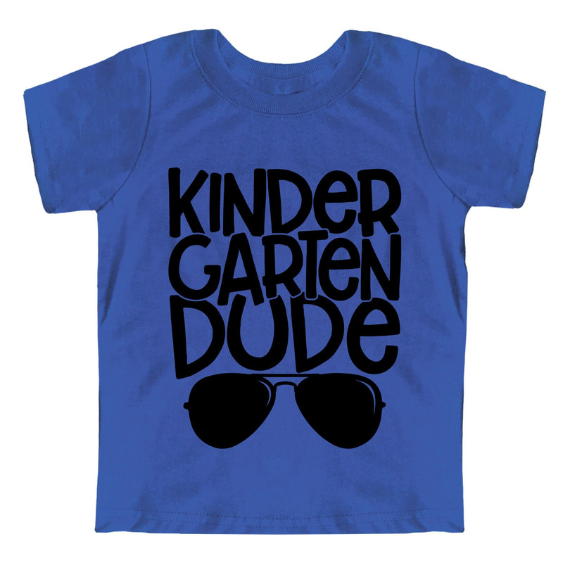 Kindergarten Dude Sunglasses Boy Shirt, Back to School Kinder Toddler Tees, First Day Kids Outfit - 2.jpg