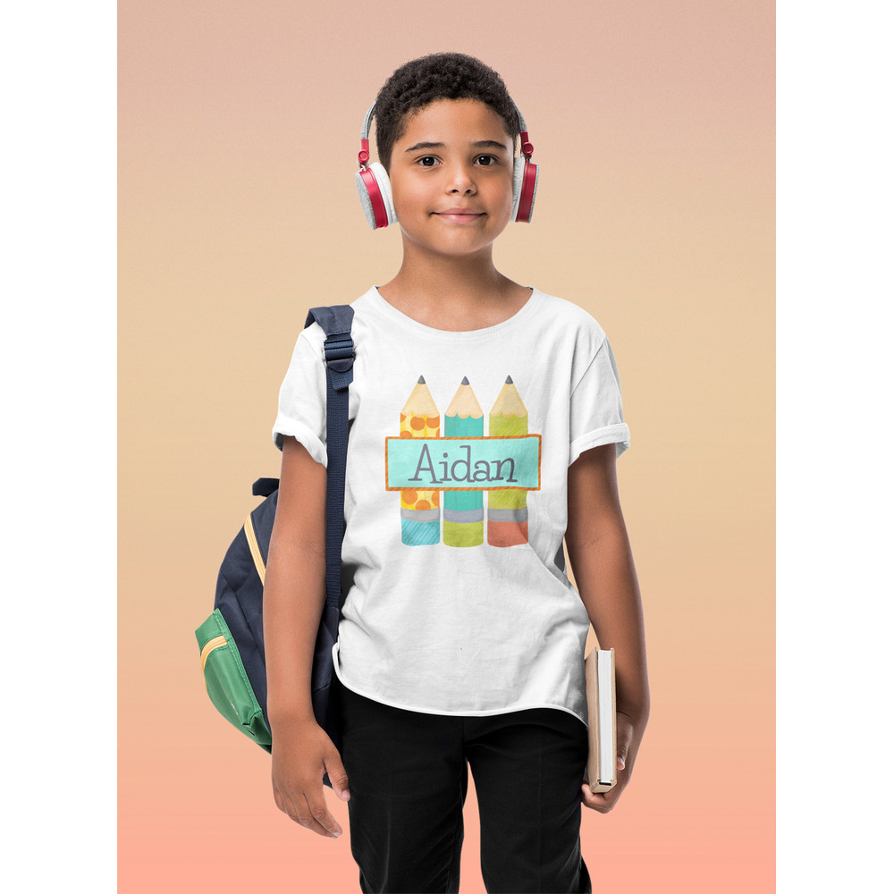 Personalized Back to School Kids Shirt - Back to School Name Toddler Shirt - Custom Boy Toddler Tee - 3.jpg