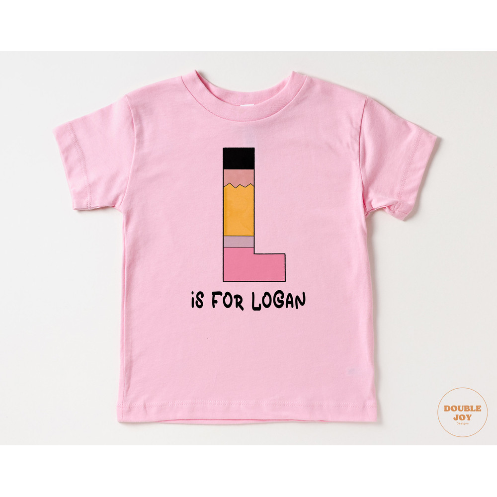 Personalized Back to School Shirt, First day of School Shirt with Name, Monogram, Girls, Boys, Pencil Shirt  #5255-P - 4.jpg