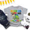 Roaring into kindergarten shirt  T-rex back to school tee  First day of school t-shirt  First day of kindergarten  T-rex with backpack - 2.jpg