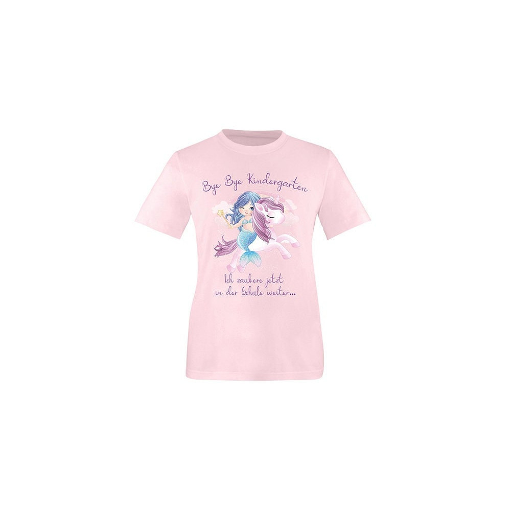 School child bye bye kindergarten t-shirt for school enrollment 2023  Back to school 2023 farewell gift kindergarten with unicorn and mermaid - 1.jpg