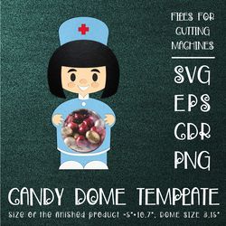 woman doctor | candy dome template