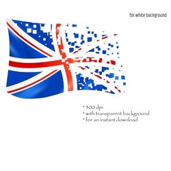 british flag. png transparent background. uk.  instant download
