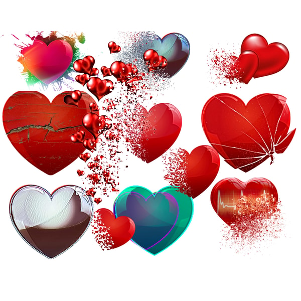 Heart. Love. PNG transparent background. Disappear effect. I | Inspire ...
