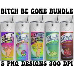 bitch be gone spray bundle tumbler png | rainbow middle finger | bitch spray elimantes hoes crisp fuck off scent lysol s