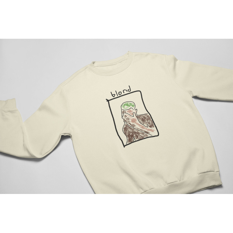 Blond Hand Drawn Album Cover Shirt shirt, frank ocean shirt, blonde shirt, blond crewneck, frank ocean merch, channel orange shirt - 2.jpg