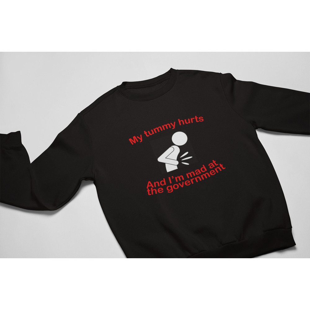 My Tummy Hurts and I'm Mad at the Government Shirt, Meme Shirt, funny shirt, meme sweatshirt, shirts for moms, shirts for teachers - 3.jpg