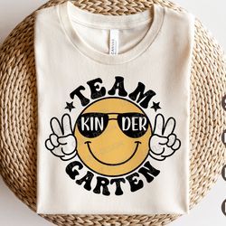 team kindergarten svg, retro back to school svg, kindergarten png, 1st day of school svg, kindergarten teacher shirt, sv