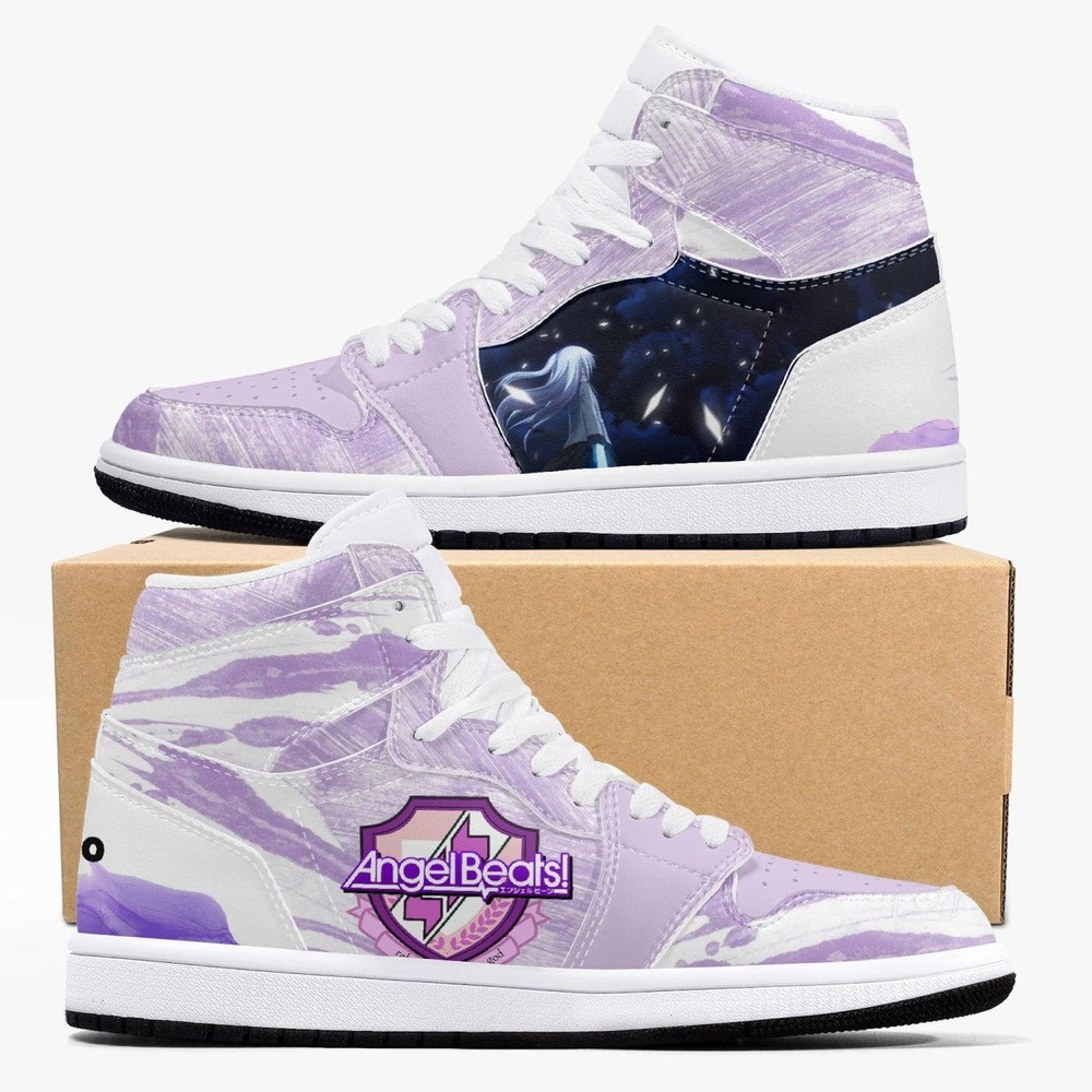 Angel Beats Kanade JD1 Shoes, Angel Beats Kanade Jordan 1 Shoes, Angel Beats Kanade Sneakers Shoes