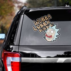 rick and morty sticker, cartoon decal, cartoon sticker, rick and morty, movie decal, rick and morty decal, movie sticker