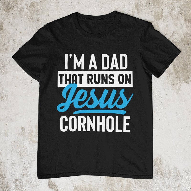 Jesus Cornhole, Funny Tshirt, Short Sleeve Unisex Bella Canvas Shirt, Ironic Jesus, Cool Shirt, Cornhole Shirt - 1.jpg