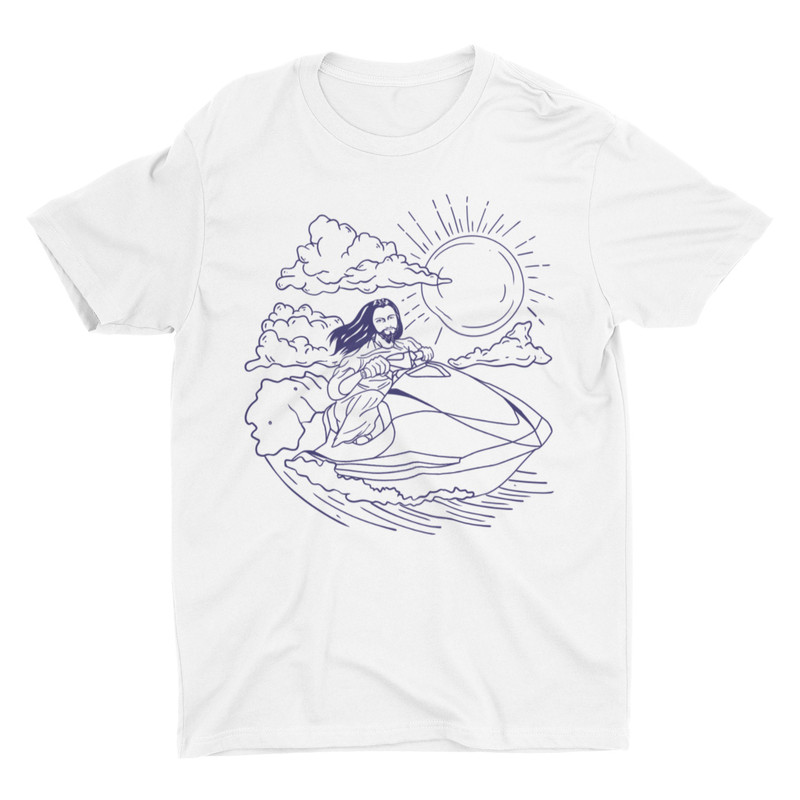 Jesus Riding Jet Ski T Shirt, Funny Shirt, Cool Shirt, Offensive Shirt, Novelty Shirt, 90s Graphic Tee, Funny Jesus T Shirt, Funny Christian - 6.jpg