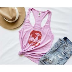 desert ufo mountains tank top, adventure tank top, camping tank top, nature tank top, adventure lover tank top, wanderlu