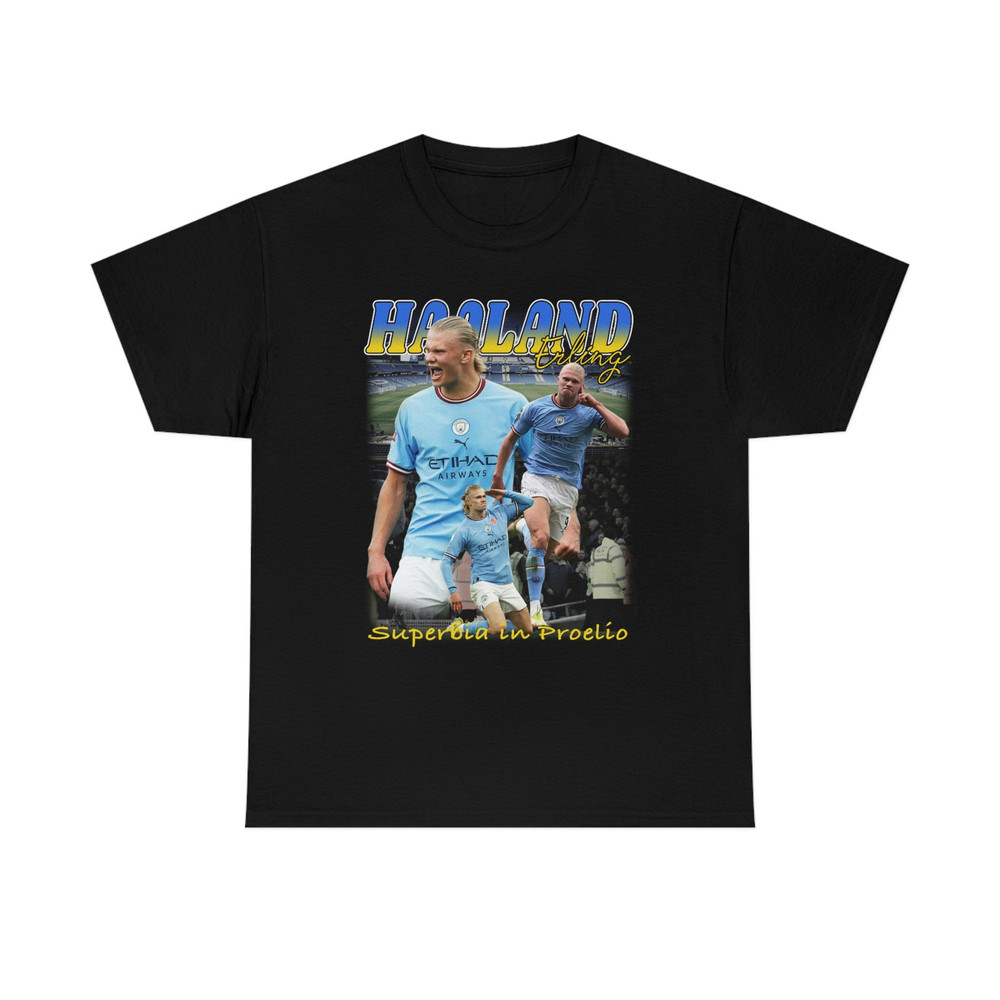 Erling Haaland Man City Manchester City 90S Vintage Rap Tee Football Gift for Soccer fans Soccer shirt Premiere League - 3.jpg
