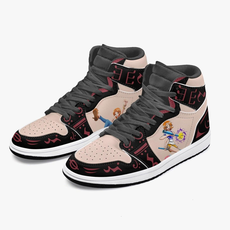 One Piece Nami JD1 Shoes, One Piece Nami Jordan 1 Shoes