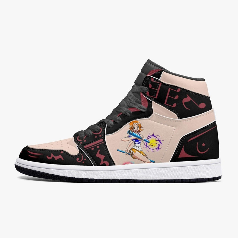One Piece Nami JD1 Shoes, One Piece Nami Jordan 1 Shoes