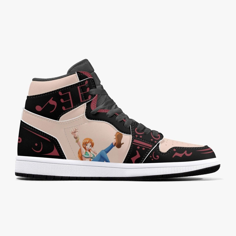 One Piece Nami JD1 Shoes, One Piece Nami Jordan 1 Shoes